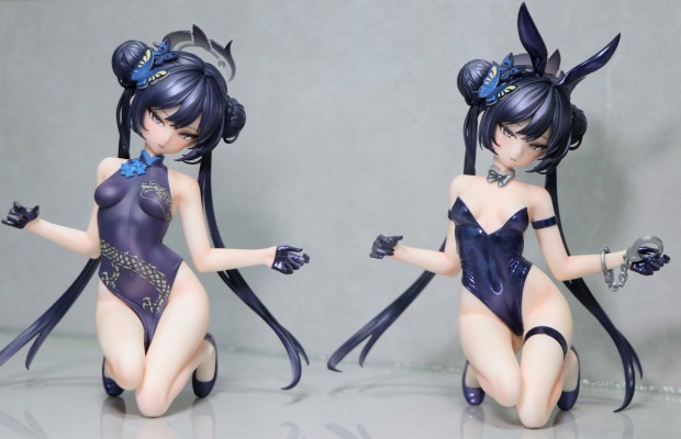 蔚蓝档案  龙华妃咲（旗袍&兔女郎）