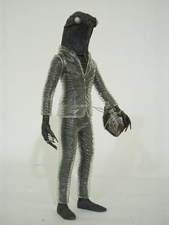 大怪兽系列 奥特Q编 宇宙怪人 蝉星人 黑白色版