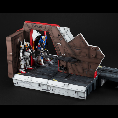 名场景还原系列 机动战士Z高达 1/144 HGUC专用 亚加玛弹射甲板