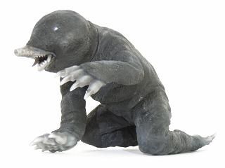 大怪兽系列 奥特Q编 鼹鼠怪兽 蒙古拉 黑白色版