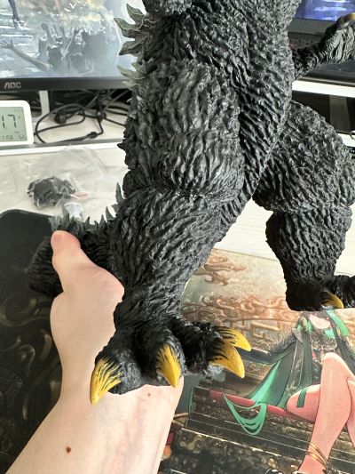 东宝30厘米系列 酒井裕司造型杰作 哥斯拉（2002）暴风雨中的攻防