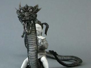 大怪兽系列 奥特Q编 怪龙与乙姫 黑白色版