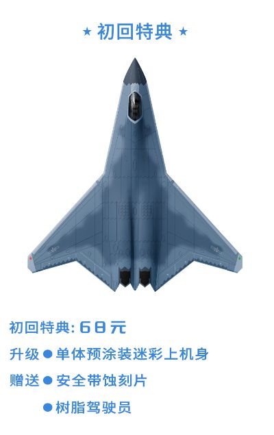 中国 北六代战机（验证型） 拼装模型 三机套装版 XSFJ004