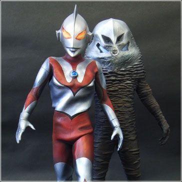 大怪兽系列 奥特曼篇 假奥特曼与扎拉布星人夜间色版套装