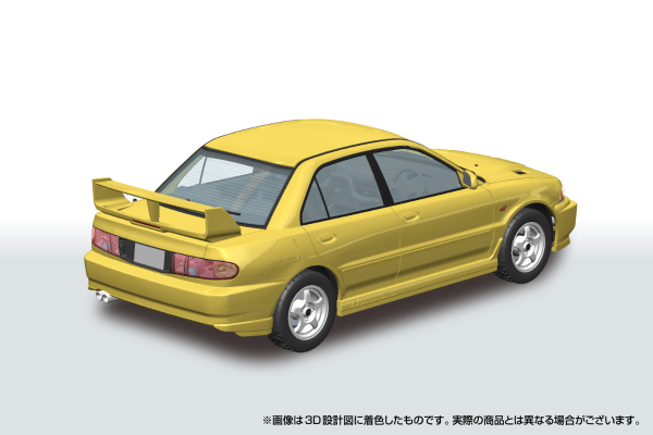 乐Pla 卡扣组合型套件 No.04-DY CE9A 三菱蓝瑟 GSR EvolutionIII 1995款 蒲公英黄