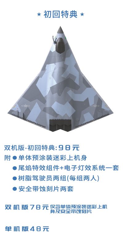 中国 南六代战机（验证型） 拼装模型