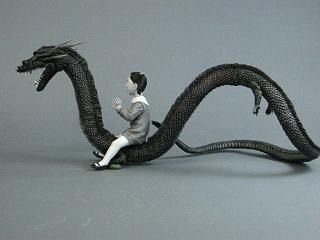 大怪兽系列 奥特Q编 怪龙与乙姫 黑白色版