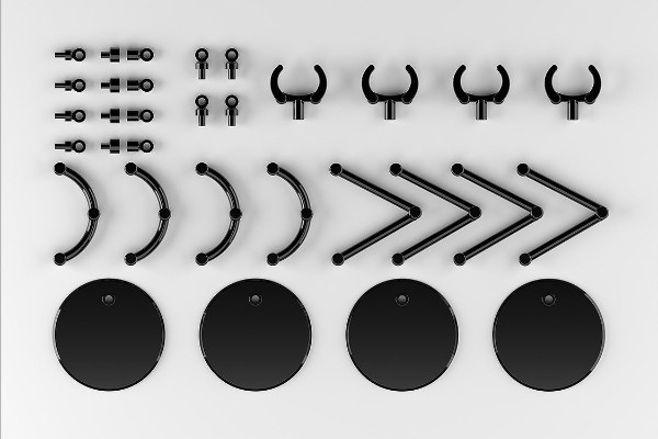 THE简单支架mini ×4 黑色（小型模型与Q版模型用）