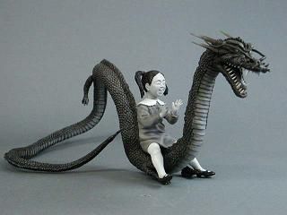 大怪兽系列 奥特Q编 怪龙与乙姫 黑白色版