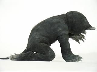 大怪兽系列 奥特Q编 鼹鼠怪兽 蒙古拉 黑白色版