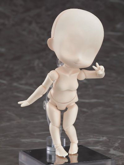 粘土娃 素体 1.1: 女孩 (糖白色)