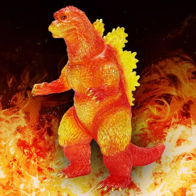 大复古软胶系列 哥斯拉（1995）燃烧透明版