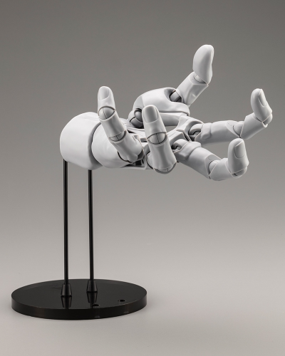 艺术参考工具 手部模型 男/左手 -灰色-