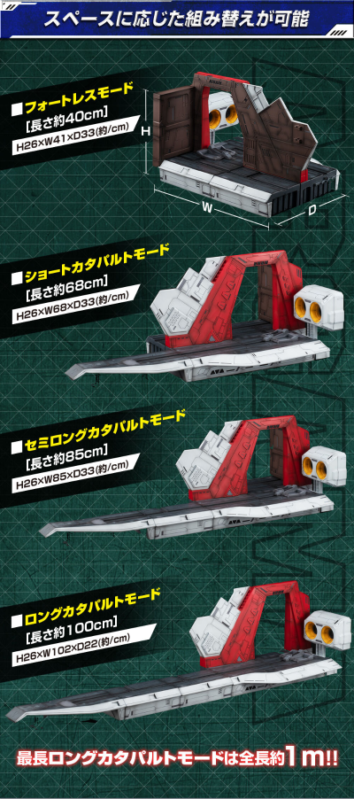 名场景还原系列 机动战士Z高达 1/144 HGUC专用 亚加玛弹射甲板