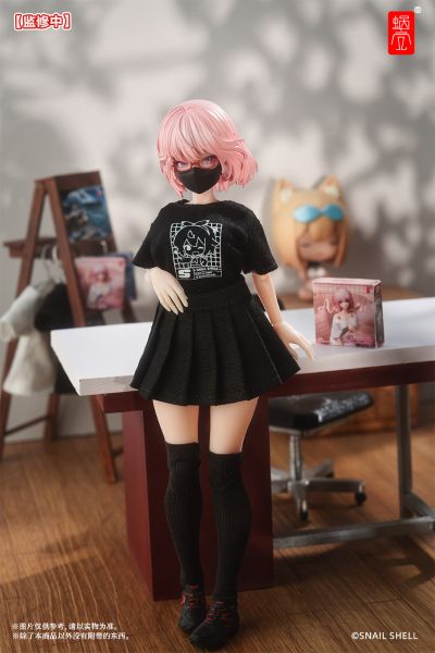 蜗之壳员工制服套装（黑/白五件套）