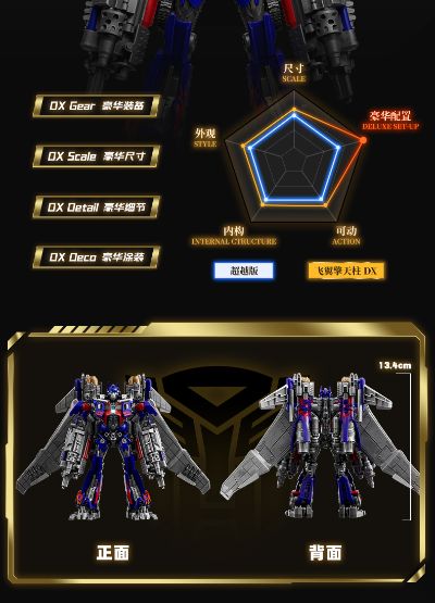 布鲁可积木人变形金刚超越版 CC21-变形金刚3 飞翼擎天柱