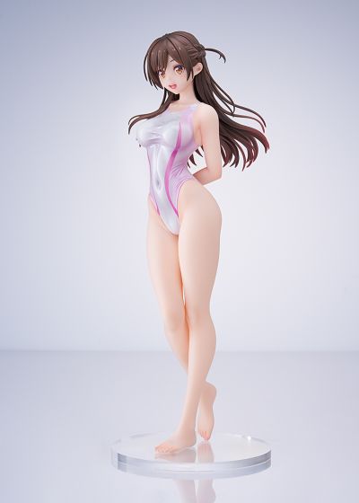 租借女友 水原千鹤 桃色线条竞技泳装