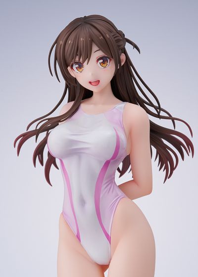 租借女友 水原千鹤 桃色线条竞技泳装