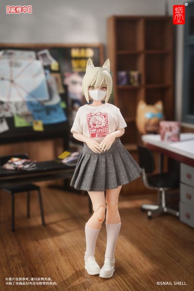 蜗之壳员工制服套装（黑/白五件套）