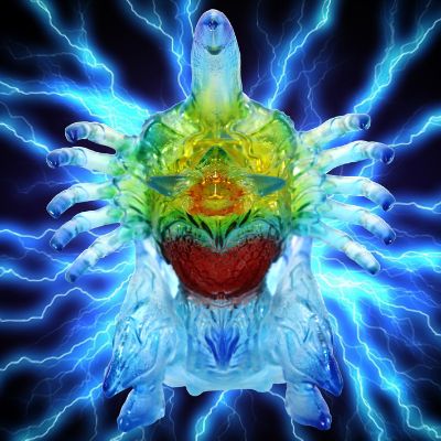 中等尺寸系列 加美拉【第七弹】巨大雷吉翁 微波炮弹发射形态 透明蓝版