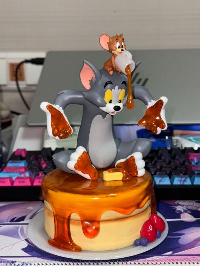 一番赏 猫和老鼠 美味有趣的房子！ A奖 汤姆和杰瑞 薄烤饼手办