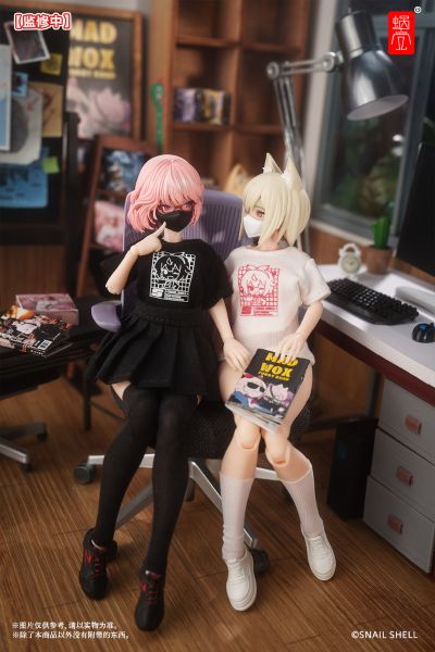 蜗之壳员工制服套装（黑/白五件套）