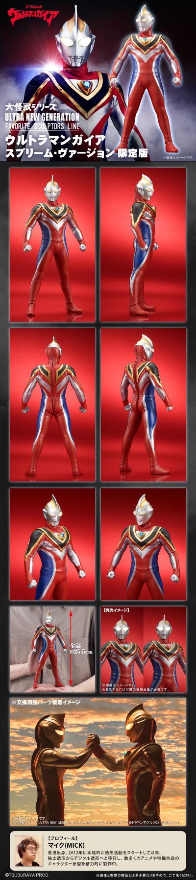 大怪兽系列 奥特新生代 著名造型师系列 盖亚奥特曼（至高型）