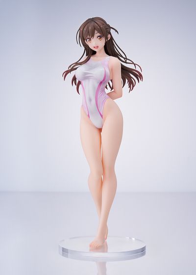 租借女友 水原千鹤 桃色线条竞技泳装