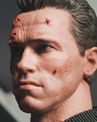 《终结者2：审判日》 T-800(战损版)(2.0) 1:6比例珍藏人偶