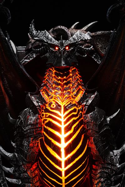 炉石传说 死亡之翼卡牌艺术雕像