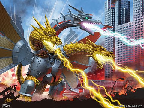 小哥斯拉系列10EX-1 机械基多拉 豪华电镀版