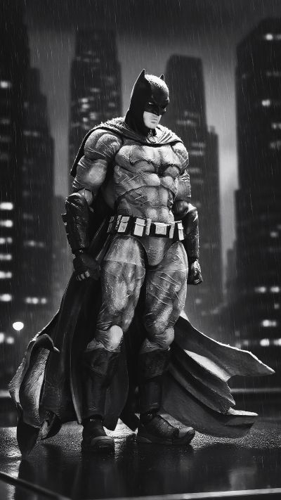 PLAY ARTS改 蝙蝠侠（黑白配色）可动人偶（资料待核实）