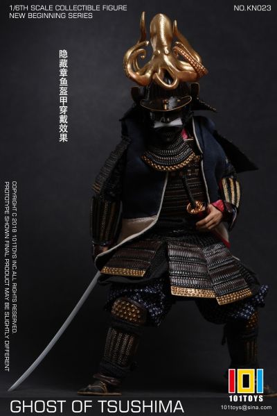 101TOYS 1/6 NO.KN023 新起点系列 GHOST OF TSUSHIMA 武士三人套装