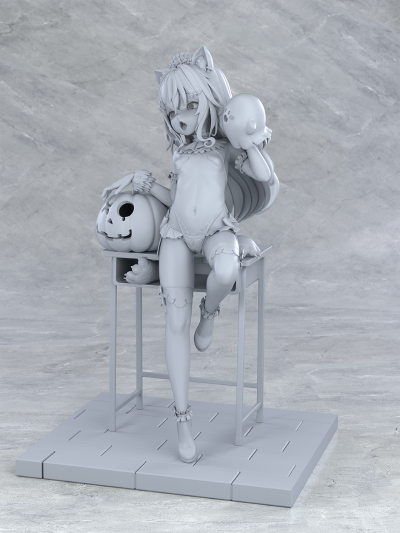 万圣节的角色扮演少女