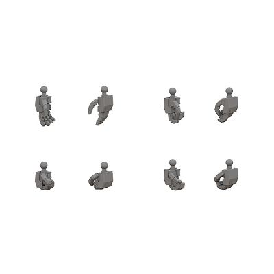 MODEROID T手部套组 角/M from Titanomachia SIDE:CE/MODEROID T手部套组 角/S from Titanomachia SIDE:CE