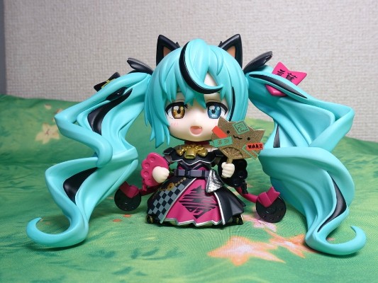 粘土人#2759 初音未来 黑招财未来