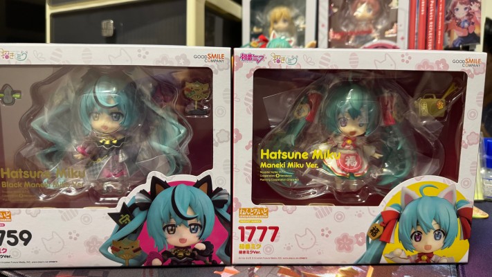 粘土人#2759 初音未来 黑招财未来