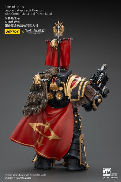 战锤系列 “荷鲁斯之乱” 荷鲁斯之子 铁骑执政官 配备复合热熔枪和动力锤