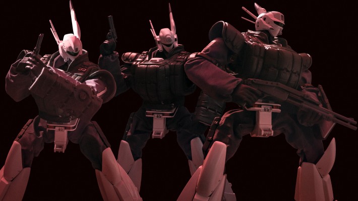 3Z0505 ROBO道 机动警察 英格拉姆2号机 反应装甲