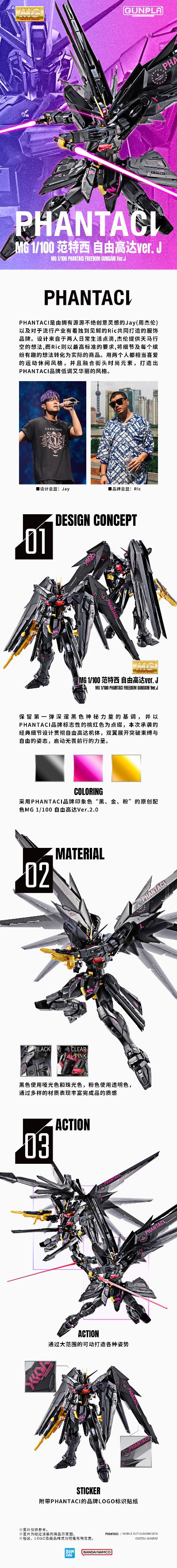 MG 1/100 范特西 自由高达Ver.J