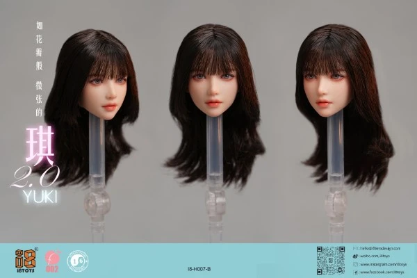 如花瓣般微张的 琪YUKI 2.0 头雕