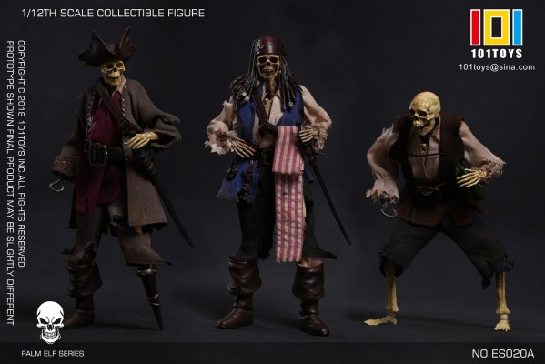 ES017A 掌上精灵系列 骷髅海盗杰克船长(做旧版）