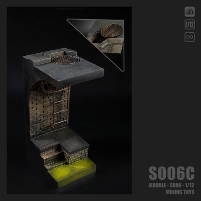 模块系列 S006 美漫下水道场景 灰褐色