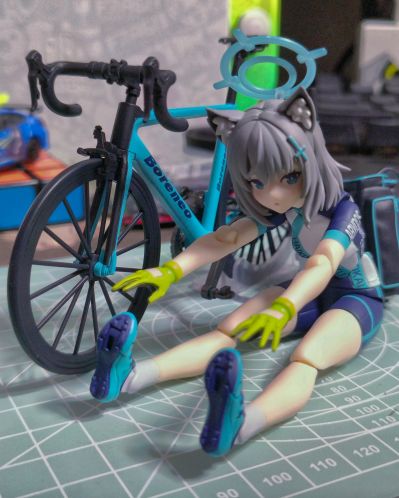 figma#644/644-DX 蔚蓝档案 砂狼白子 骑行