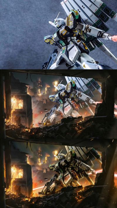 METAL ROBOT魂 （Ka版）＜机动战士系列＞ 量产型ν高达（飞翼浮游炮装备）