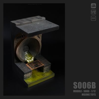 模块系列 S006 美漫下水道场景 灰褐色