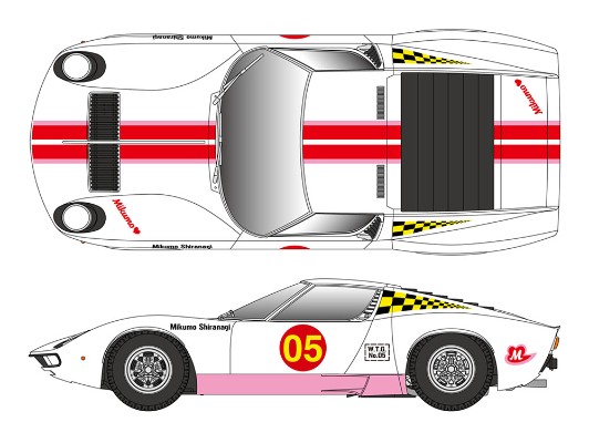 Wild Egg Girls  No.05 兰博基尼 Miura P400 SV “白凪美云” 附带人偶