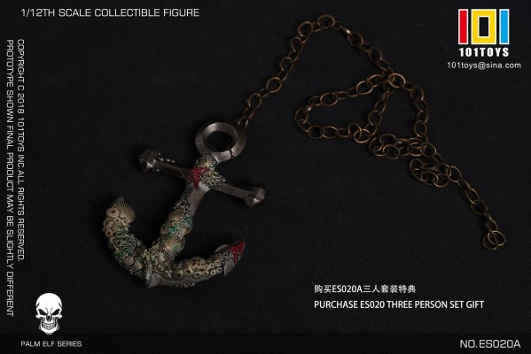 ES017A 掌上精灵系列 骷髅海盗杰克船长(做旧版）