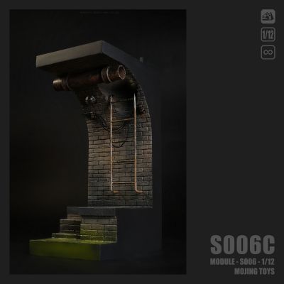 模块系列 S006 美漫下水道场景 灰褐色