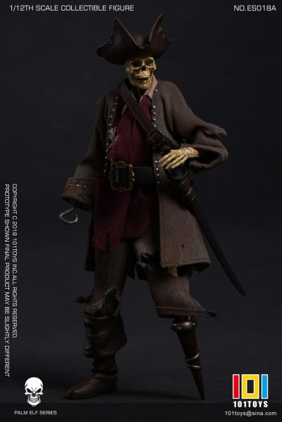 ES018A 掌上精灵系列 骷髅海盗铁钩船长(做旧版）